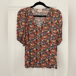 Sezane floral blouse